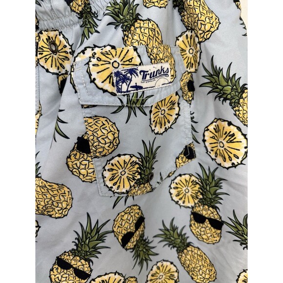 Trunks Surf & Swim Co Men’s Pineapple Hawaiian Print Swim Shorts Size XXL - Picture 4 of 7